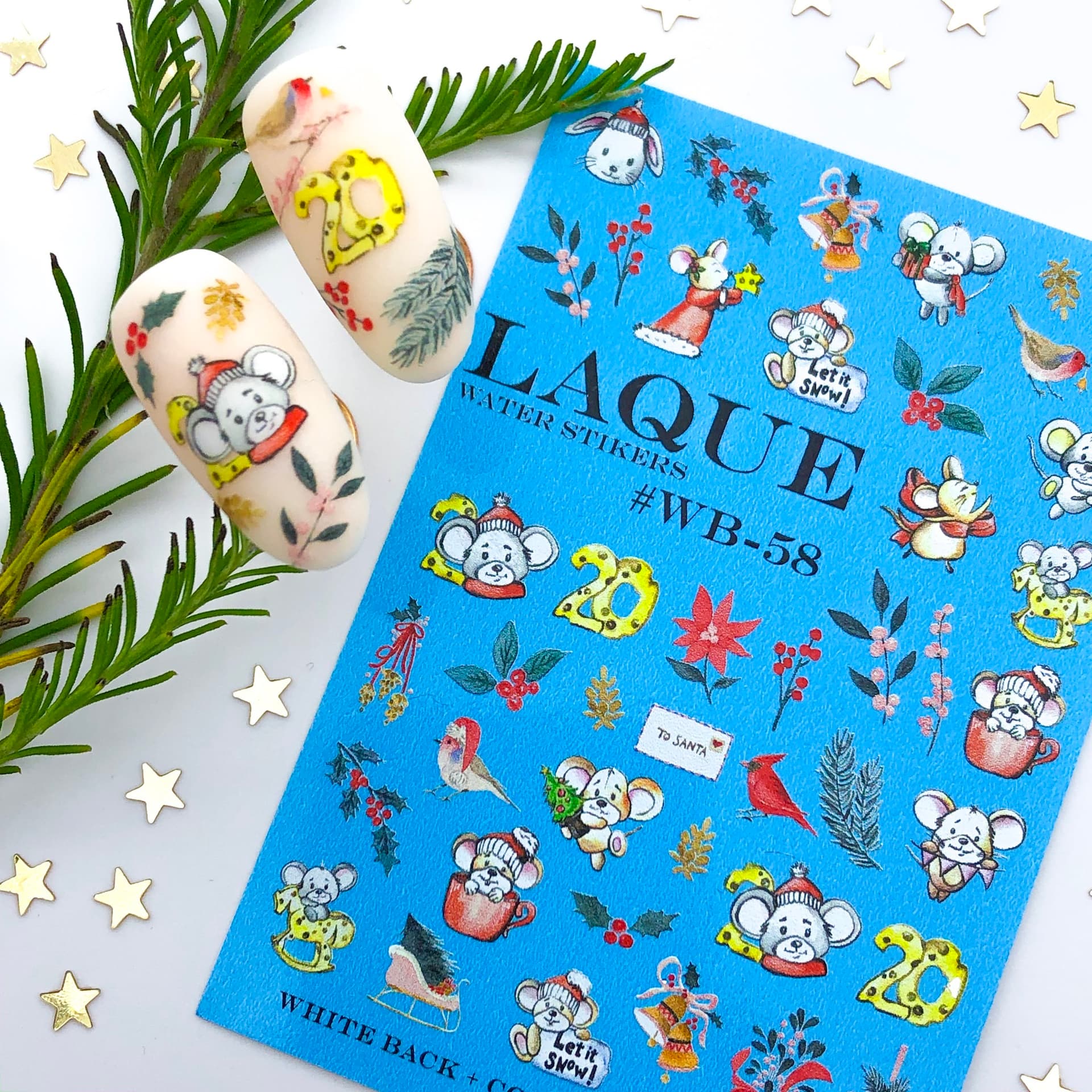 LAQUE слайдер дизайн для нігтів № WB-58