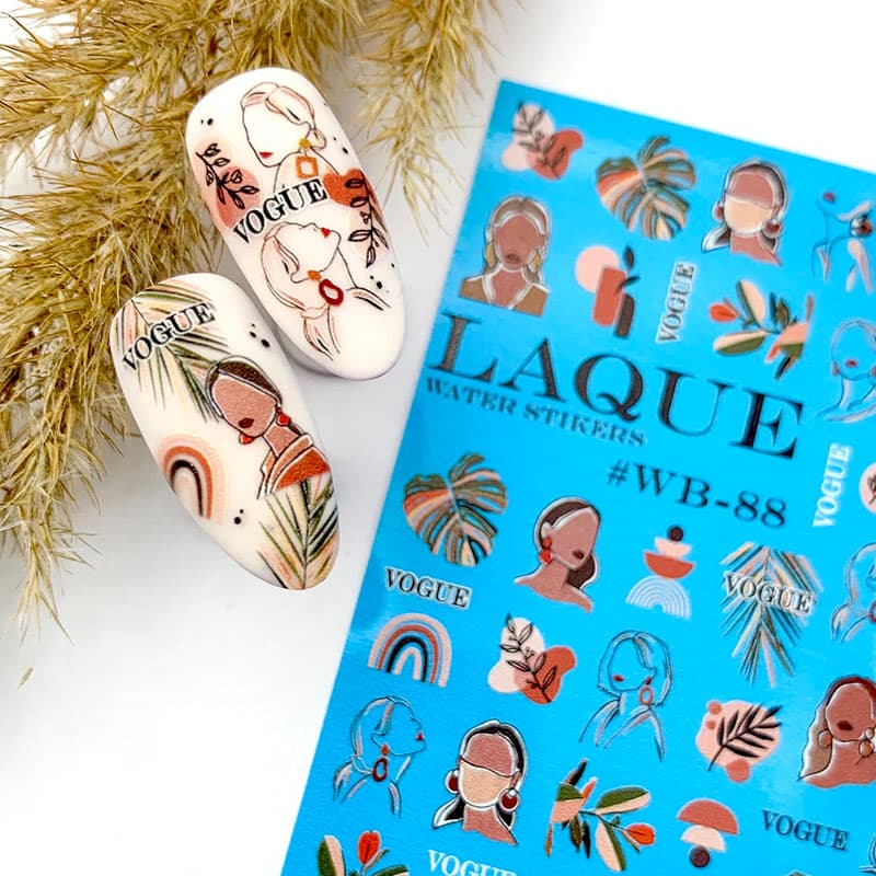 LAQUE слайдер дизайн для нігтів №WB-88