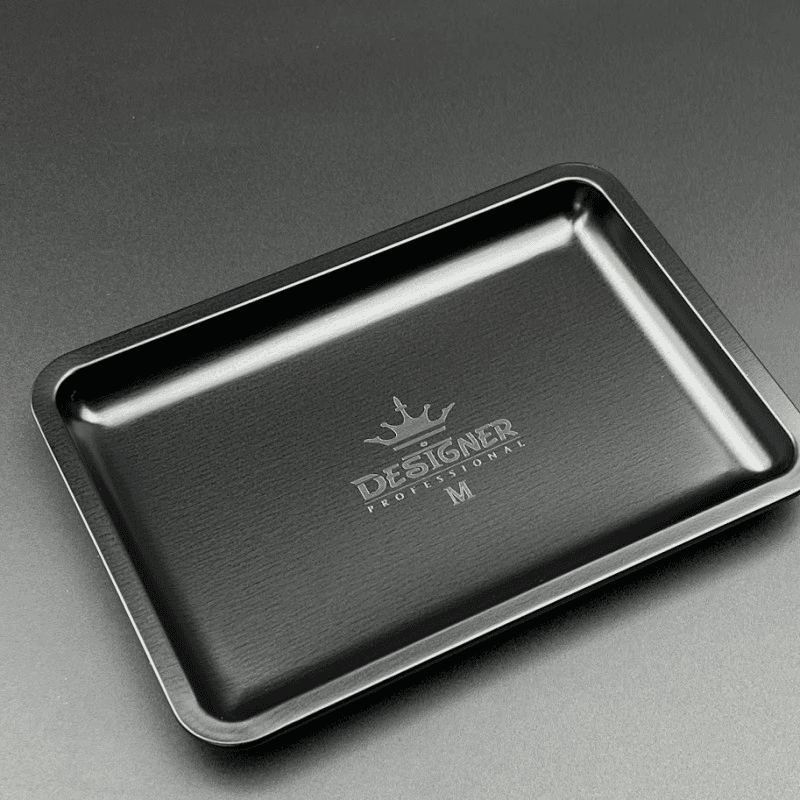 Лоток Designer для інструментів, металевий, прямокутний, чорний, M (18 х 12,5 см)