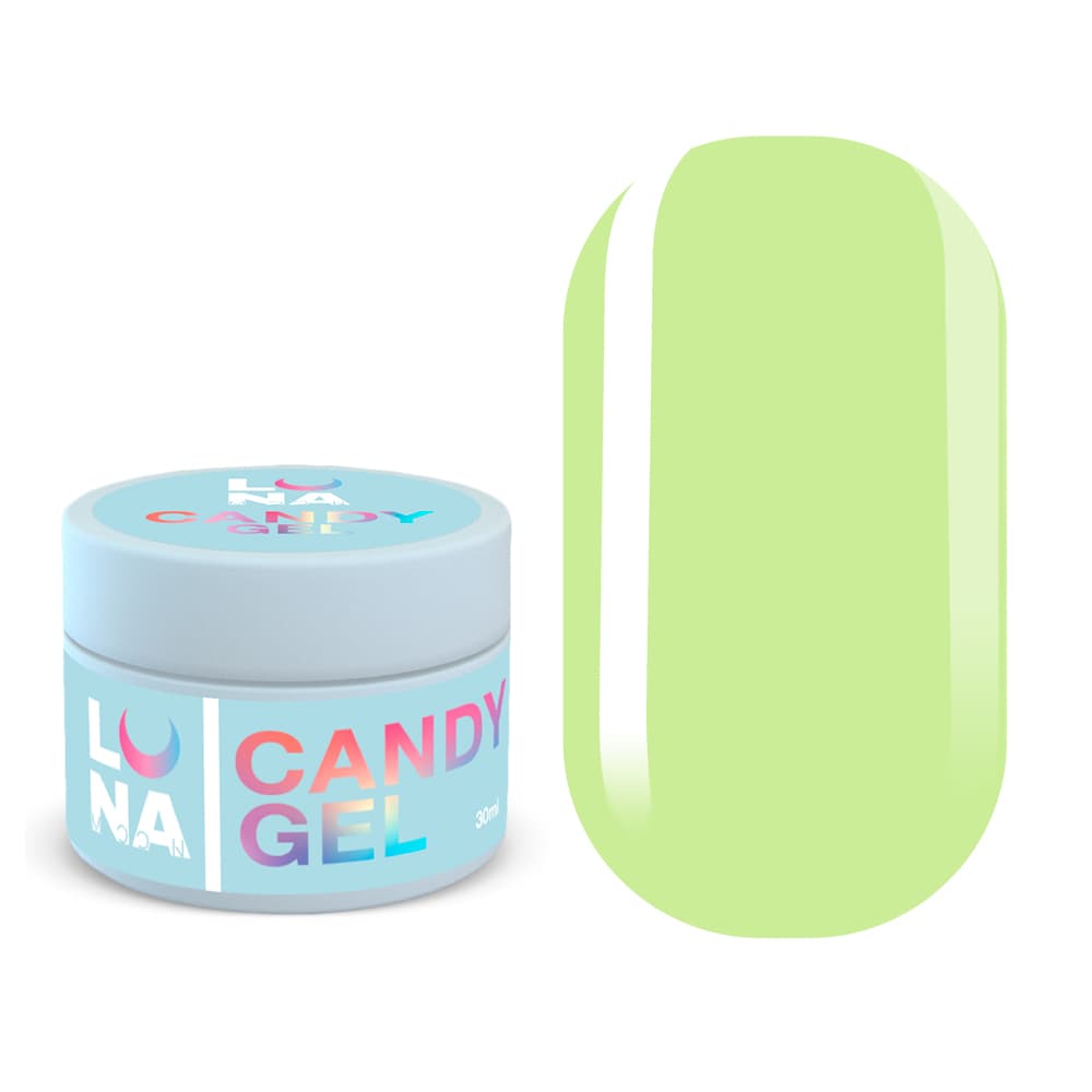 LUNA Candy gel 2, камуфлюючий гель, лайм, 30 мл — фото 1