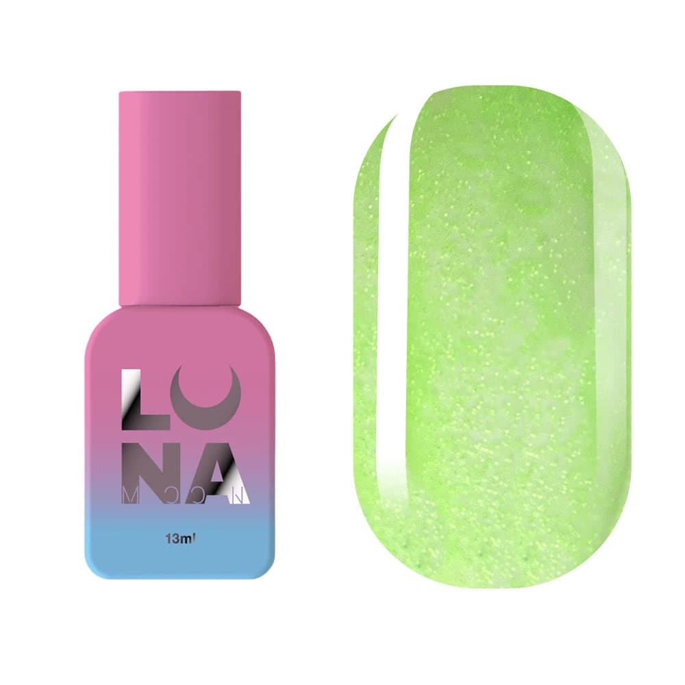 Матовий топ без липкого шару, LUNA Top Matte Sand Green, 13 мл