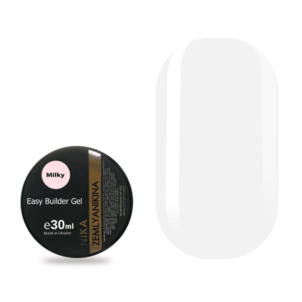 Моделюючий гель Nika Zemlyanikina Easy gel Milky, 30 мл
