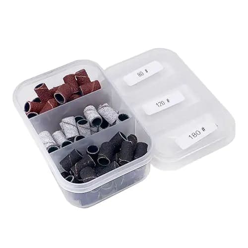 Набір педикюрних ковпачків 80 грит, 120 грит, 180 грит — фото 1