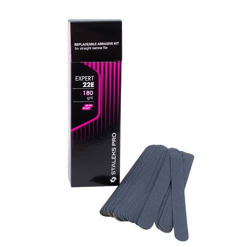 Набір змінних файлів для пилки прямої вузької Staleks Expert 22E, 180 гріт, 50 шт