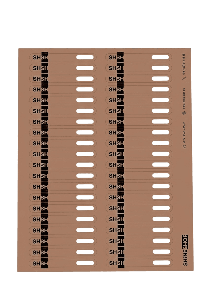 Наклейки SHiNESHOP на типсы Pantone 1 лист, 38 наклеек