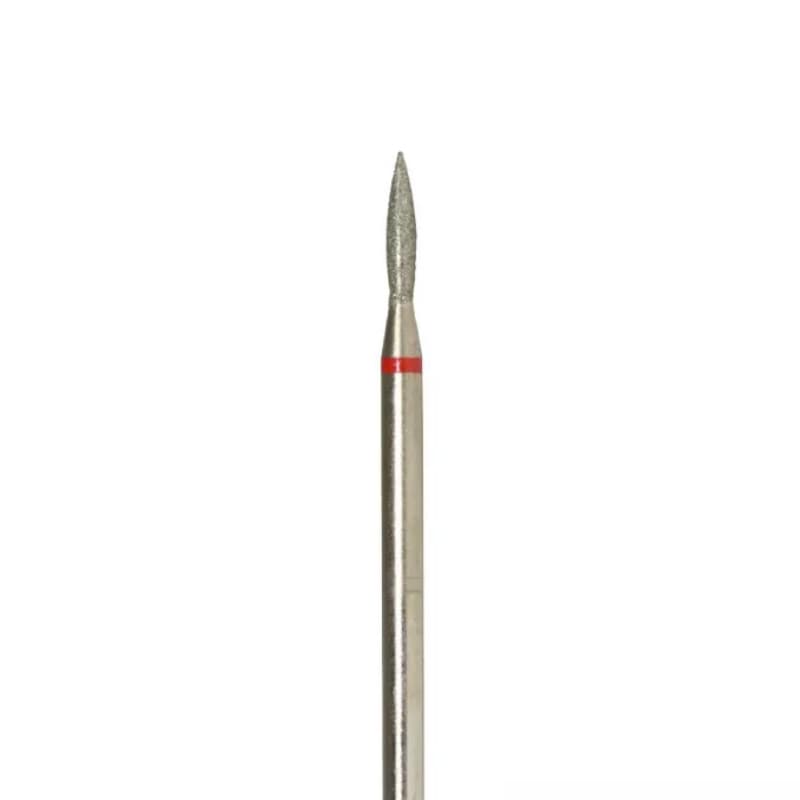 Насадка алмазна (243), полум’я, розмір (023) червоний, 1 шт, 104.243.514.023 — фото 1