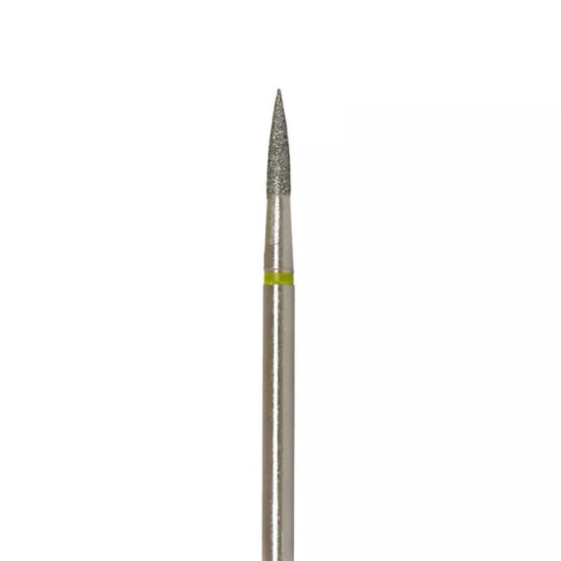 Насадка алмазна (250), циліндр з конусом на кінці, (018) жовтий, 1 шт, 104.250.524.018 — фото 1