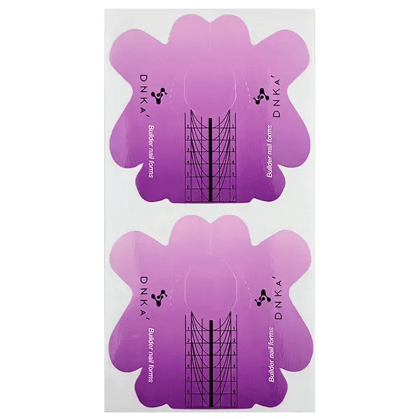 Нижні форми DNKa Paper Builder nail forms SHORT, 100 шт — фото 1