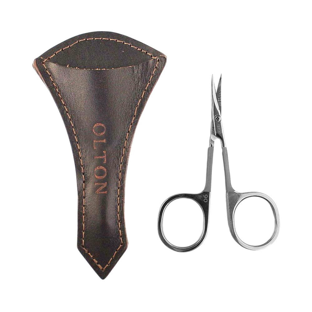 Ножиці для кутикули Easy Line 90мм (gloss) +чехол (шкіра)