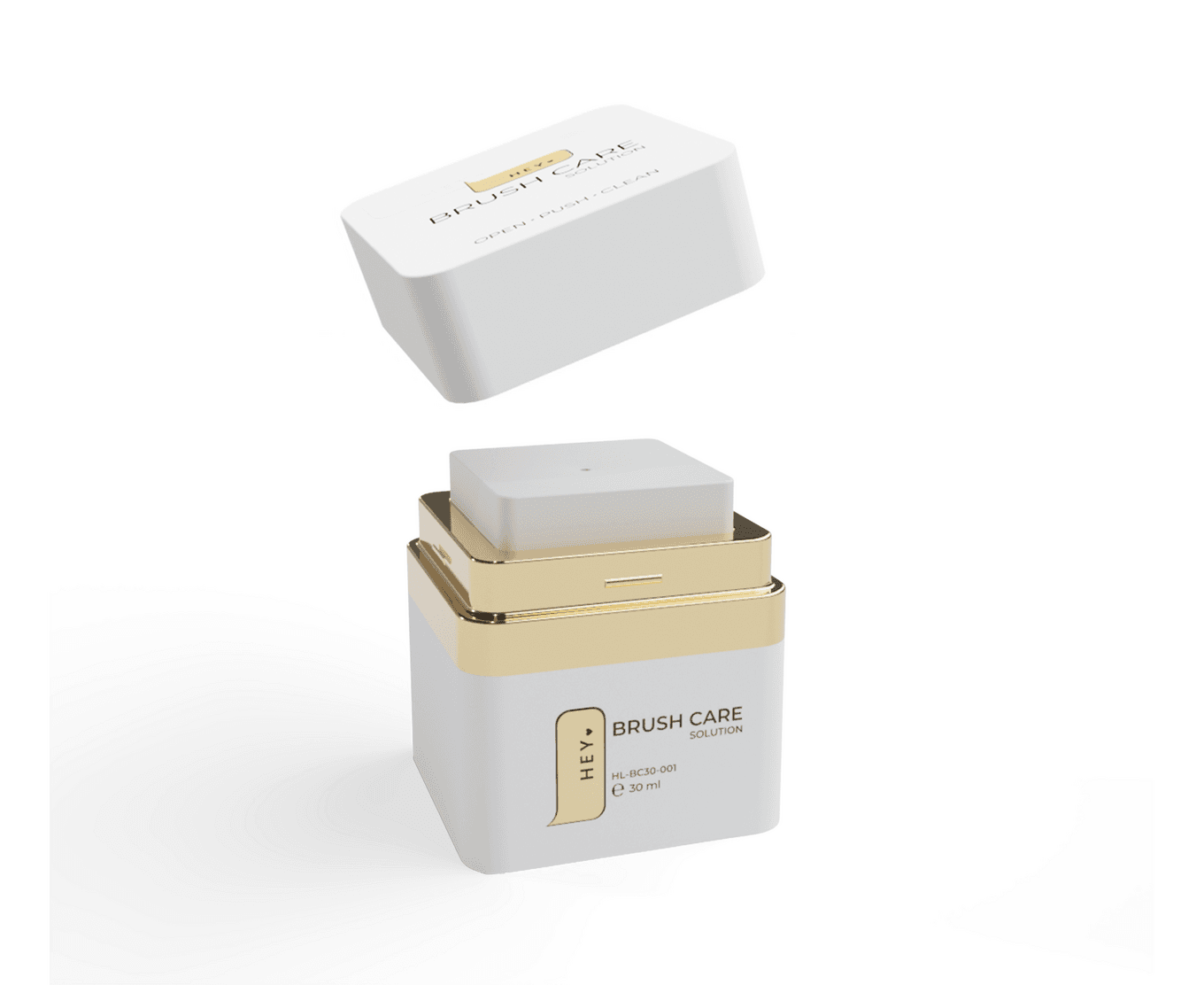 Очищувач для пензлів HEYLOVE Brush Care Solution, 30 мл — фото 1