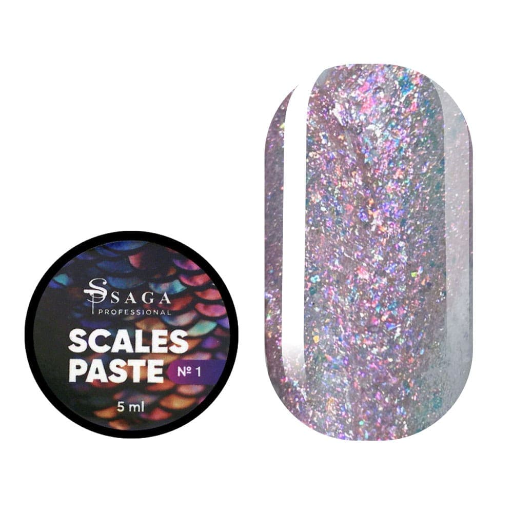 Паста для дизайну Saga Professional Scales Paste №01, 5 мл — фото 1