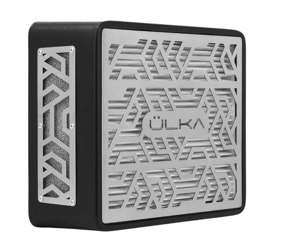 Переносна витяжка для манікюру та педикюру з фільтром Ulka Premium, чорна — фото 1