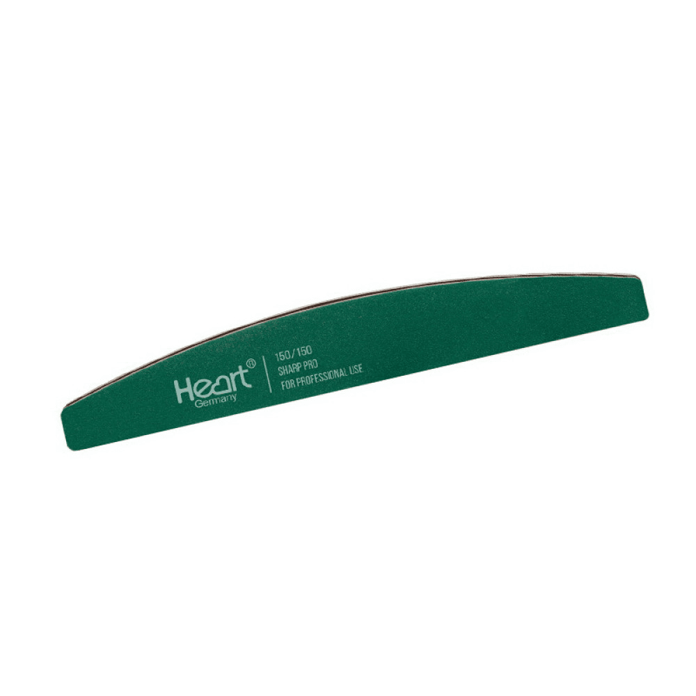 Пилка для нігтів HEART Half SHARP PRO 150/150 (зелене полотно)