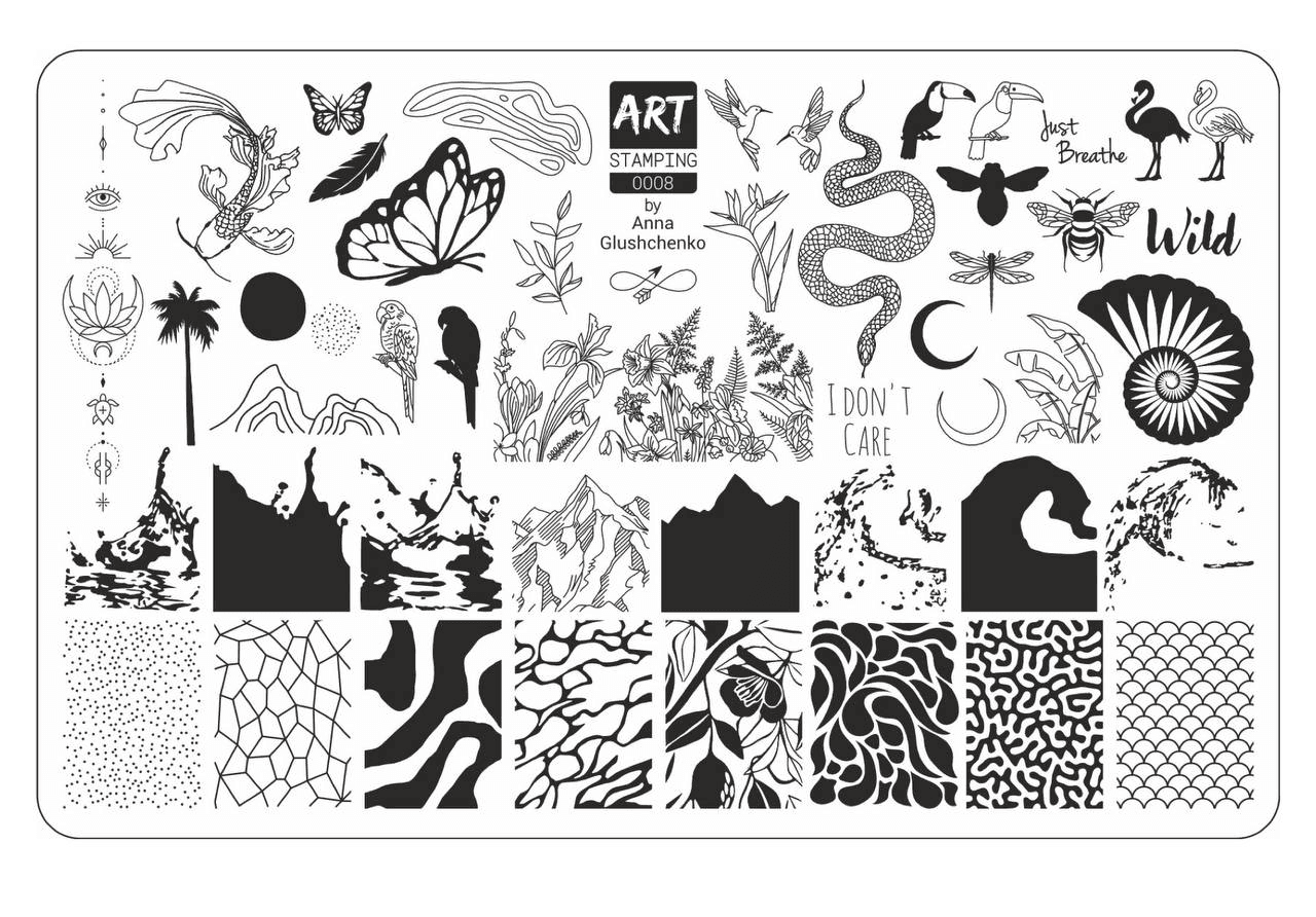 Пластина для стемпінгу Art Stamping №8