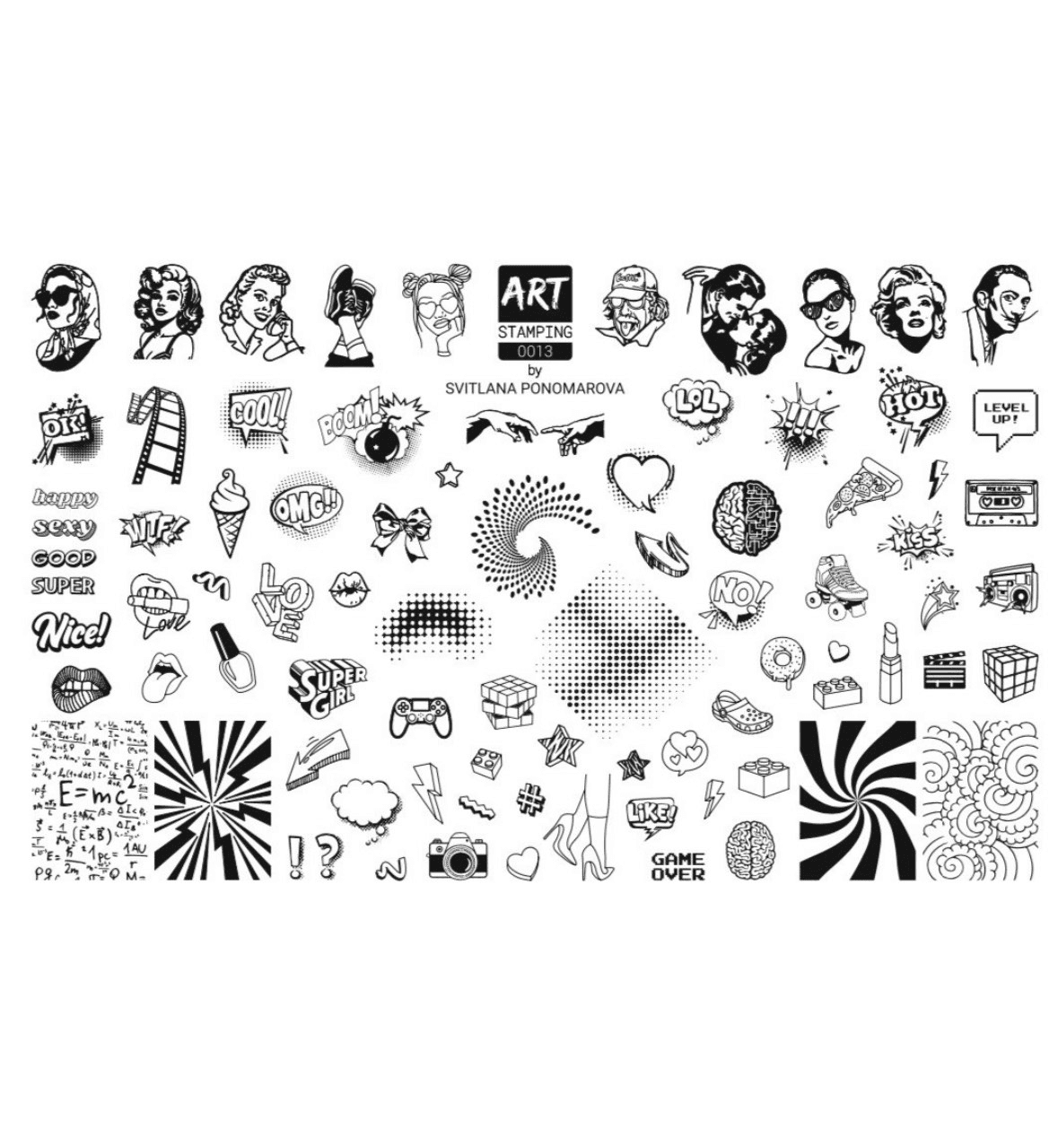 Пластина для стемпінгу Art Stamping №13