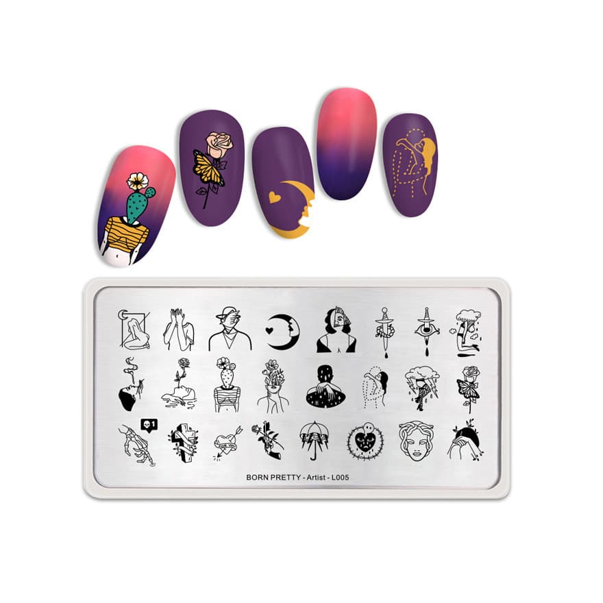 Пластина для стемпінгу Born Pretty Artist L - 005 — фото 1