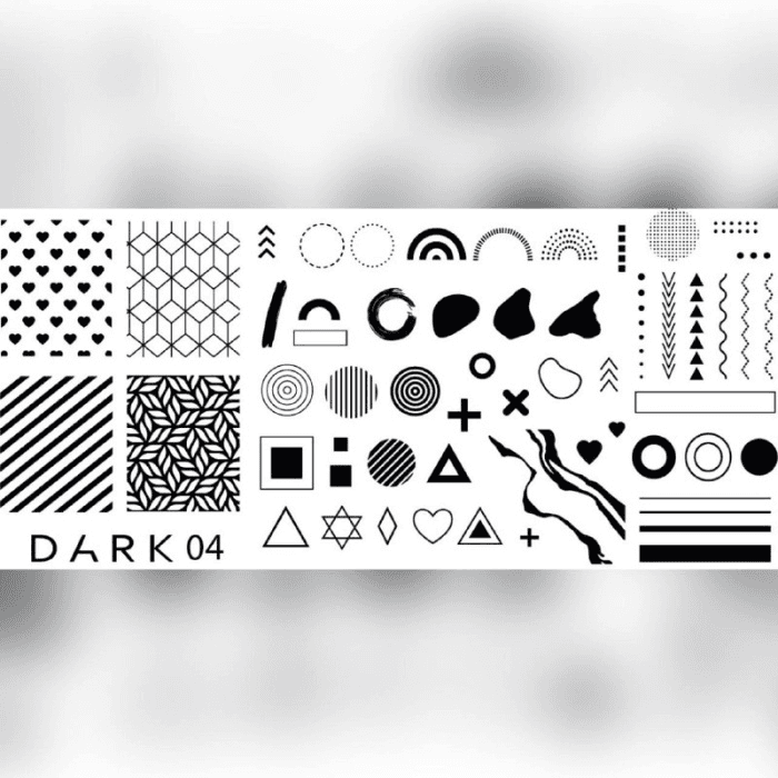 Пластина для стемпінгу DARK 04 — фото 1