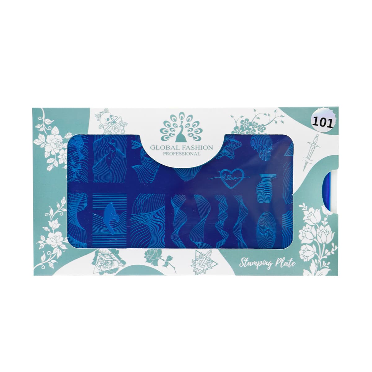 Пластина для стемпінгу Global Fashion №101 — фото 1