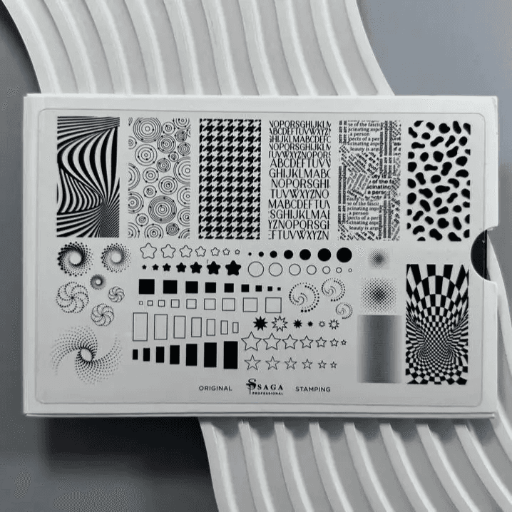 Пластина для стемпінгу Saga Professional №08 (Print) — фото 1