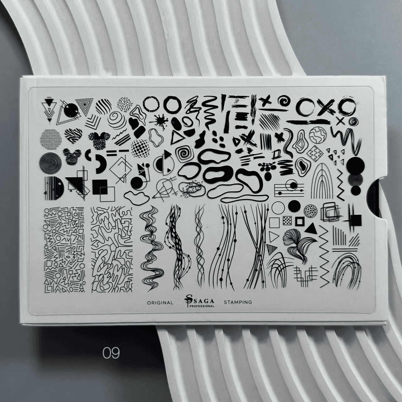 Пластина для стемпінгу Saga Professional №09 (Space) — фото 1