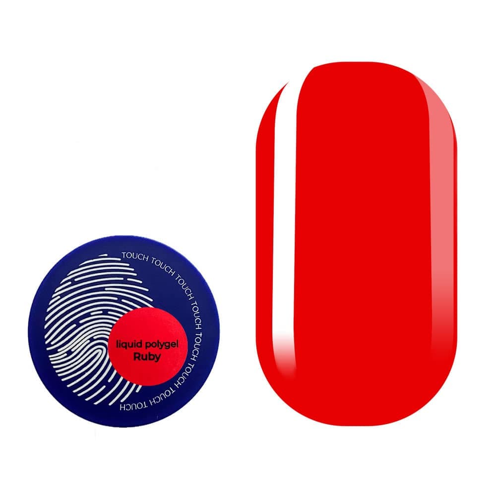 Полігель Touch Neon liquid polygel Ruby, 15 мл — фото 1