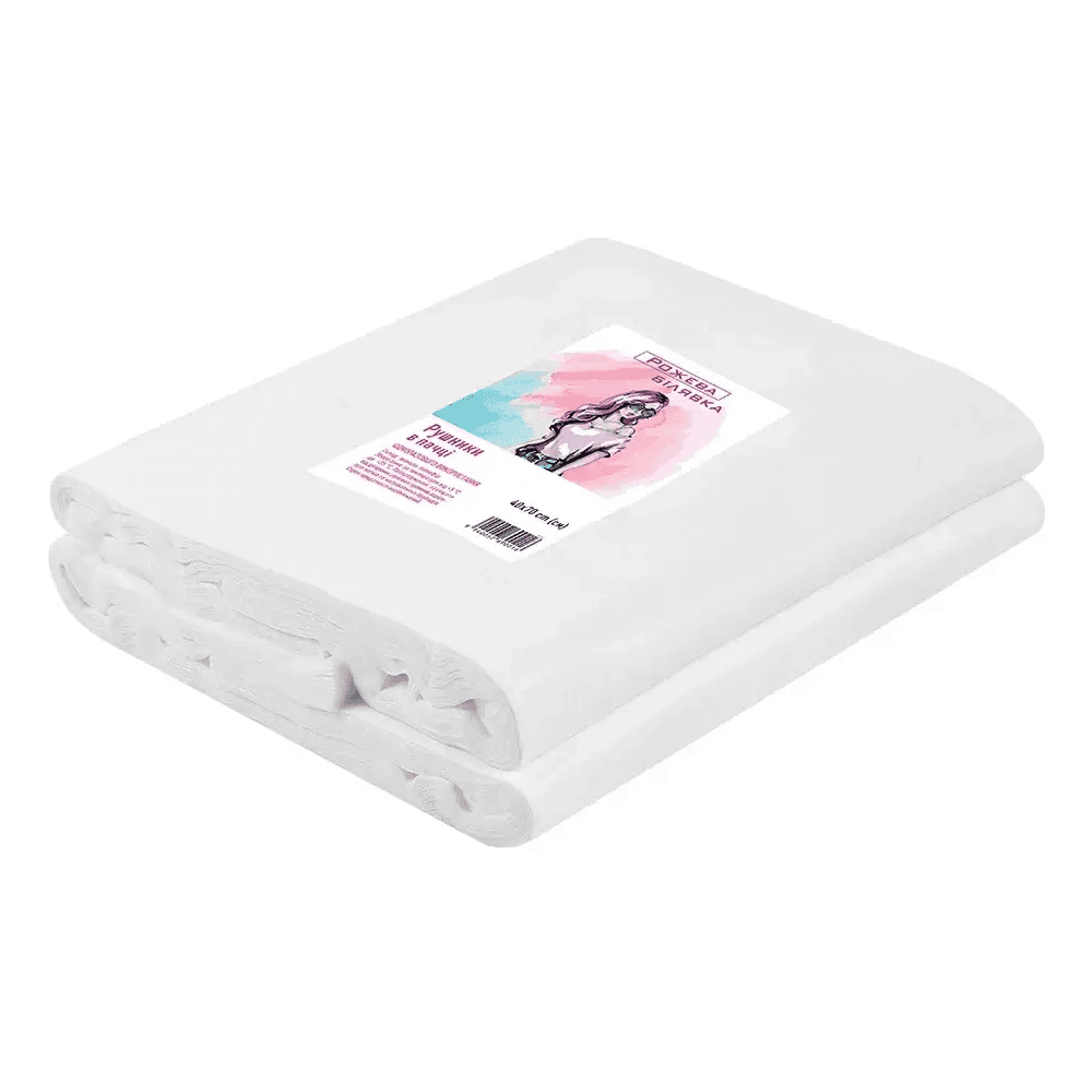 Рушники у пачці Рожева Білявка, 40/70, 50 шт