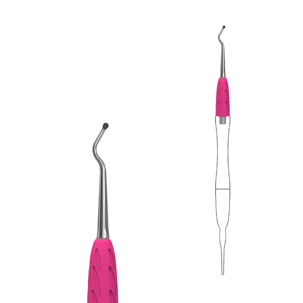 Робоча частина лопатки Staleks Combo UNIQ 33, кюретка напівсфера