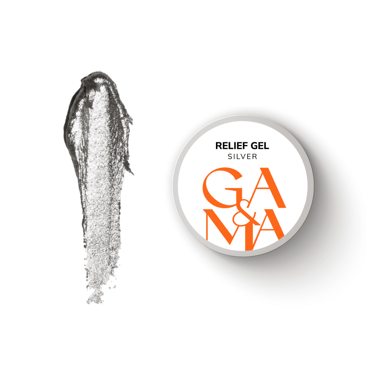 Рельеф гель GA&MA Relief Gel, Silver, 5 г