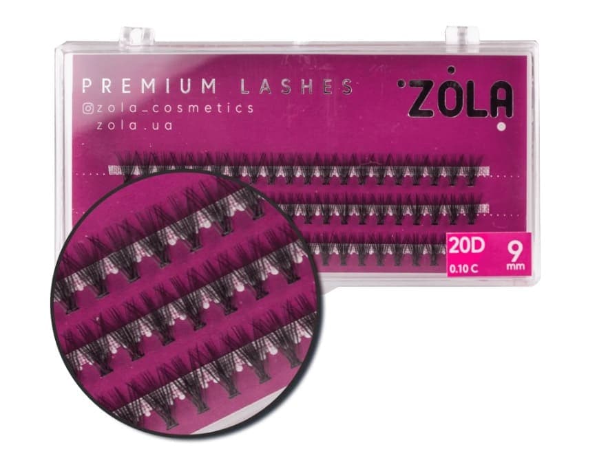 Вії-пучки ZOLA 20D (9mm) — фото 1