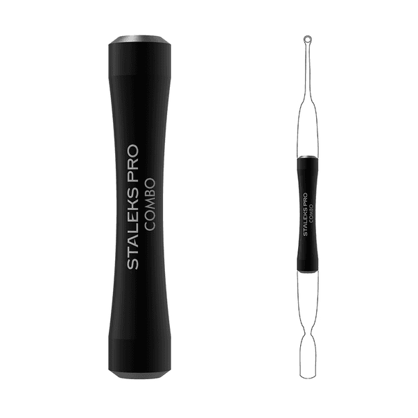 Ручка лопатки чорна Staleks Combo UNIQ 10b для змінних робочих частин — фото 1