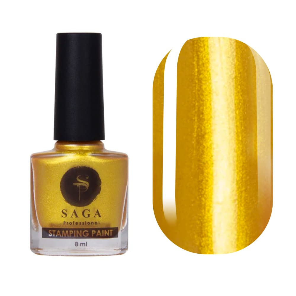 SAGA professional лак фарба для стемпінгу 11 золото