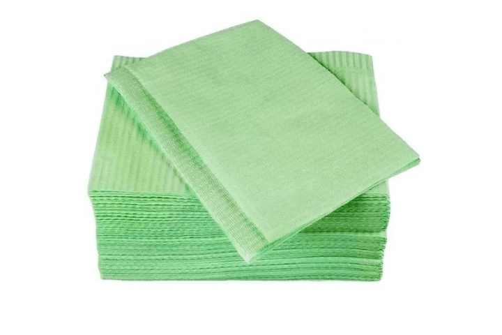 Серветка-нагрудник Fortius Pro, 33/41, 50 шт, салатові — фото 1