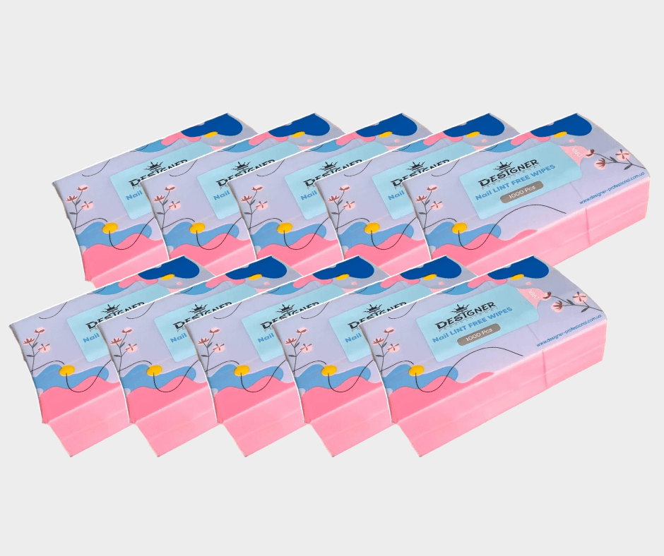 Серветки безворсові Designer Professional рожеві, 10уп. по 1000 шт — фото 1