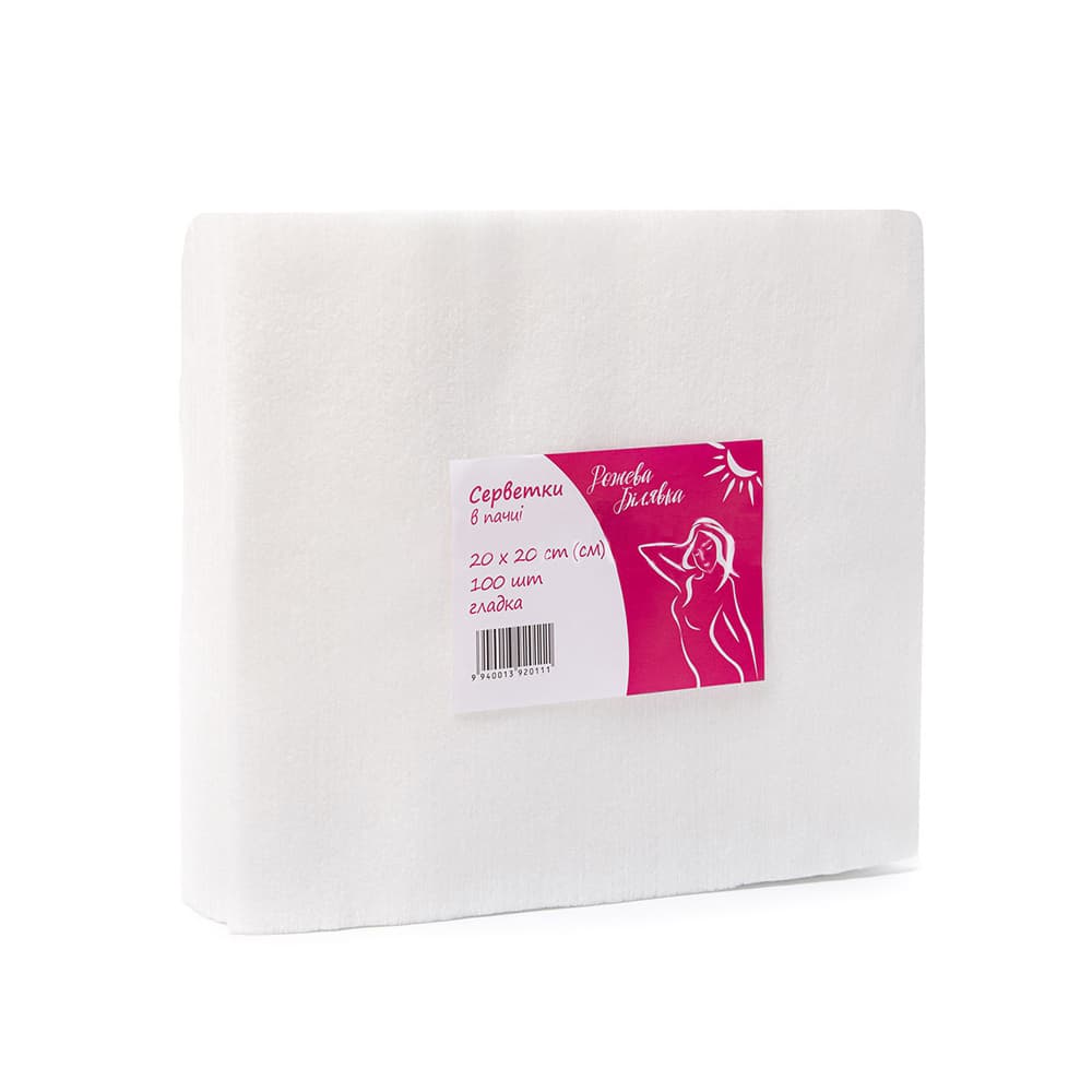 Серветки Рожева білявка 20/20, пачка, 100 шт. (перлини)