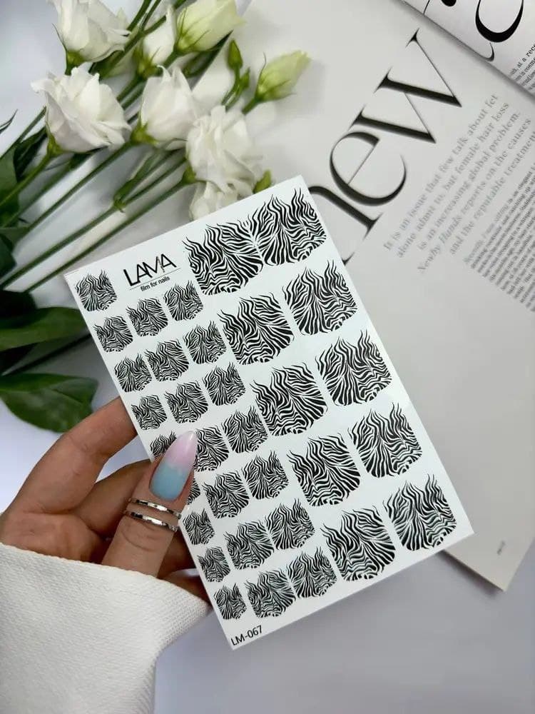 Стікери LAMA на липкій основі для педикюру LM-067