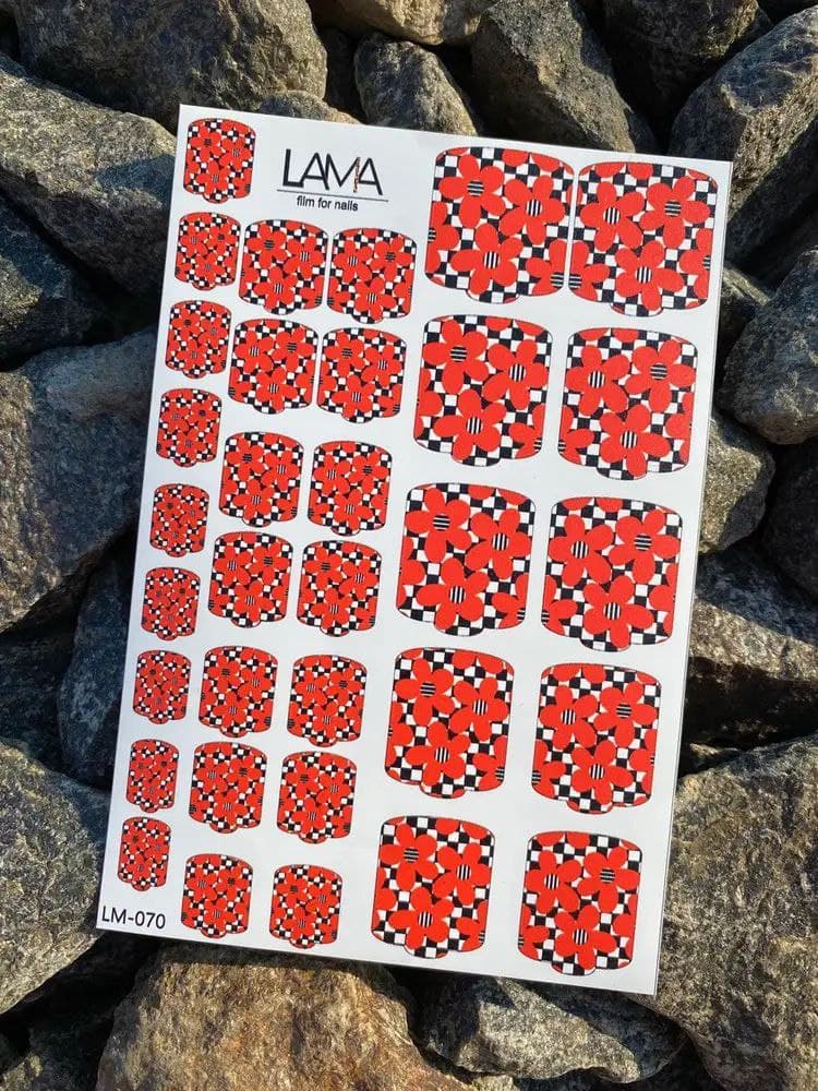 Стікери LAMA на липкій основі для педикюру LM-070