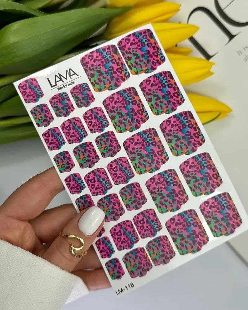 Стікери LAMA на липкій основі для педикюру LM-118