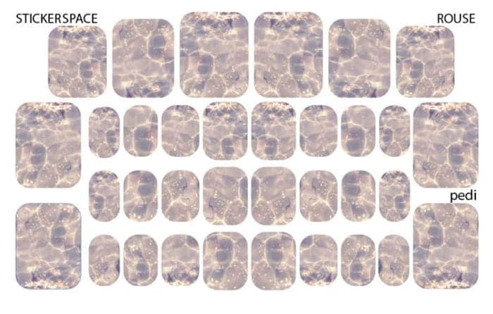 Стікери Stickersspace на липкій основі для педикюру Rouse pedi