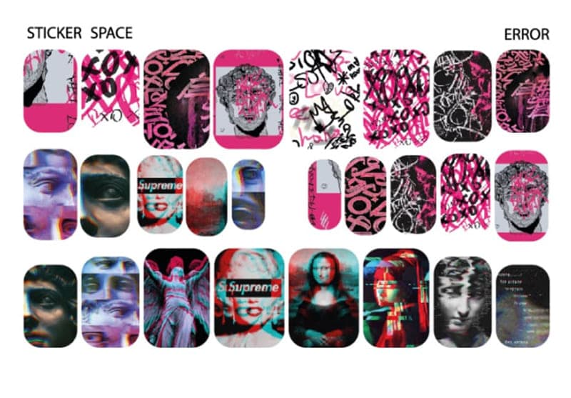 Стікери Stickersspace на липкій основі Error