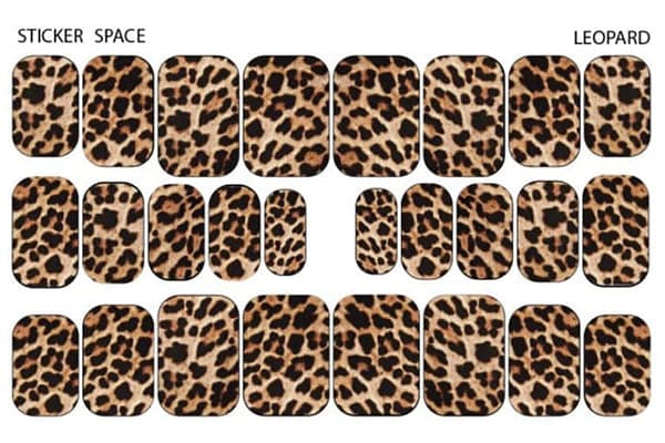 ССтікери Stickersspace на липкій основі Leopard