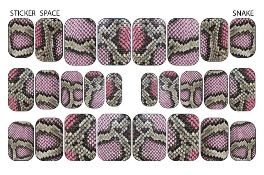 Стікери Stickersspace на липкій основі Snake