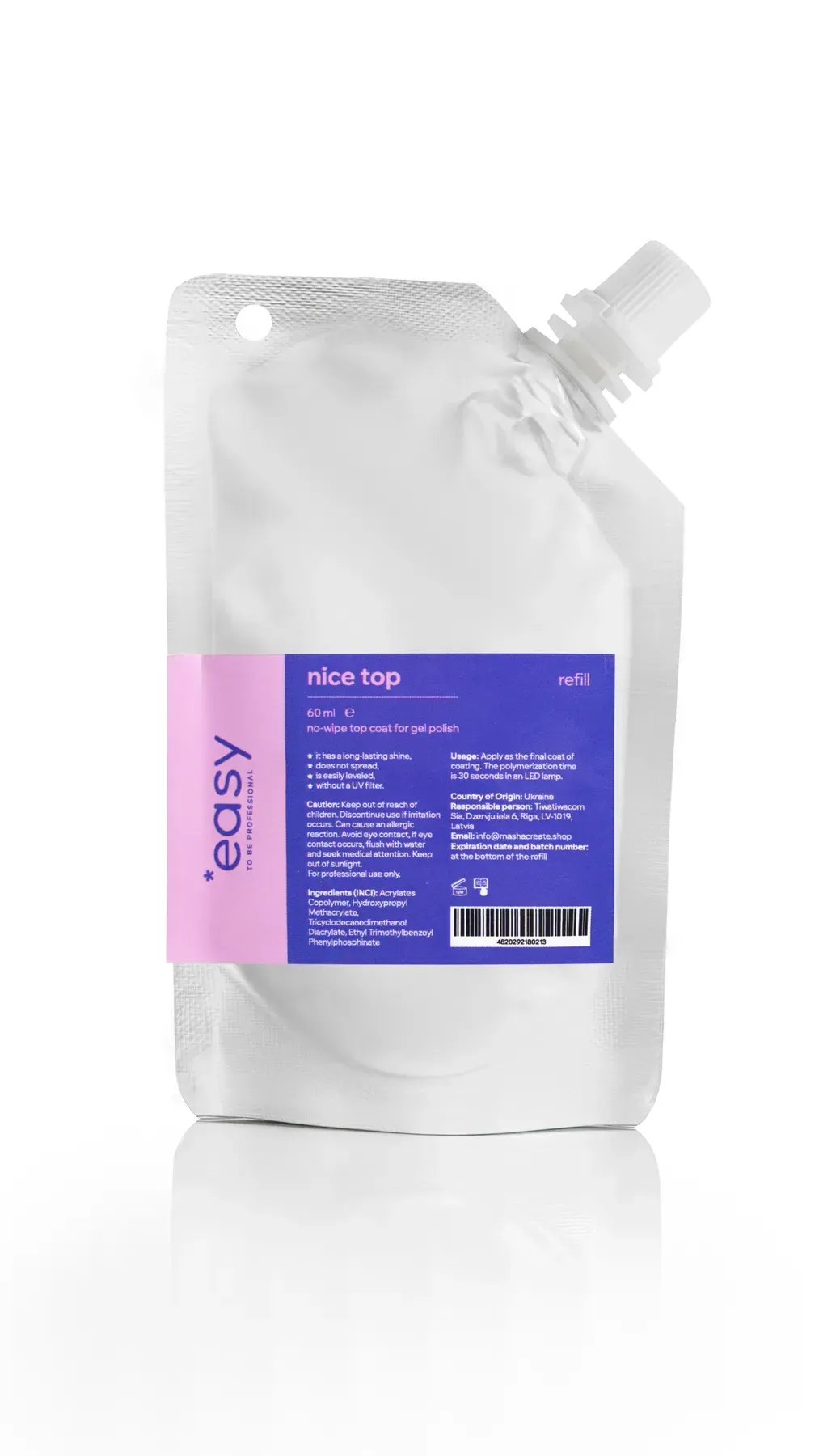 Топ Easy без липкого шару Nice Top, 60 мл