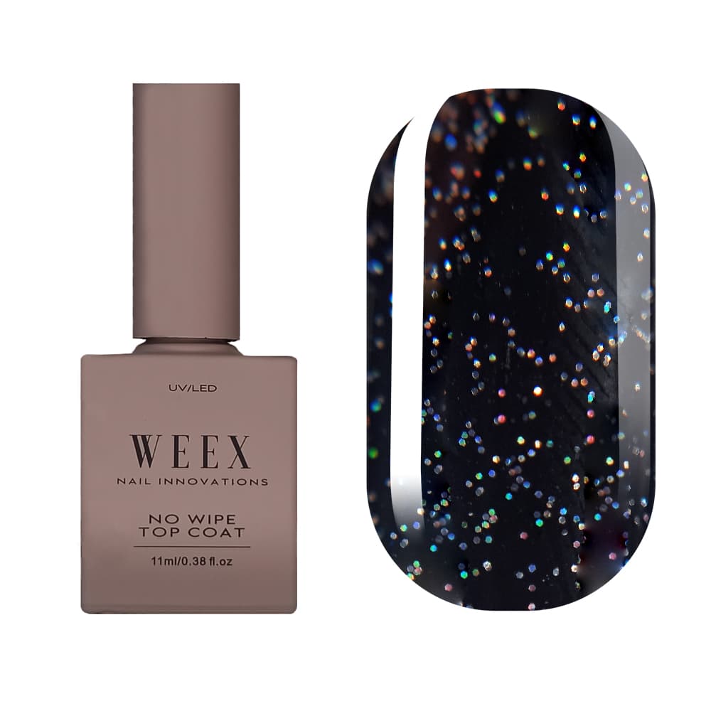 Top WEEX Shine 1 No Wipe - топ з шимером, 11 мл