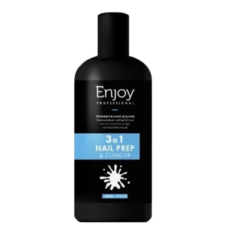 Універсальний засіб Enjoy Professional 3в1 Nail Prep & Cleanser, 500 мл