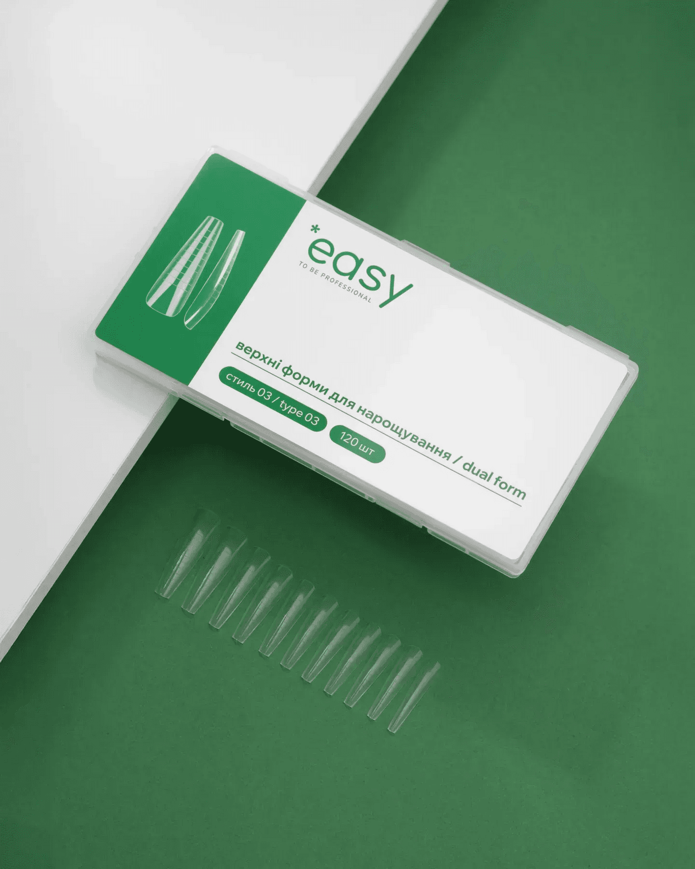 Верхні форми для нарощування Easy, стиль "3", 120 шт