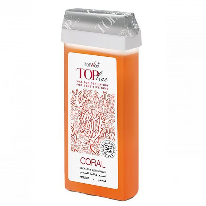 Віск в картриджі TopLine ItalWax «Корал» 100 мл — фото 1