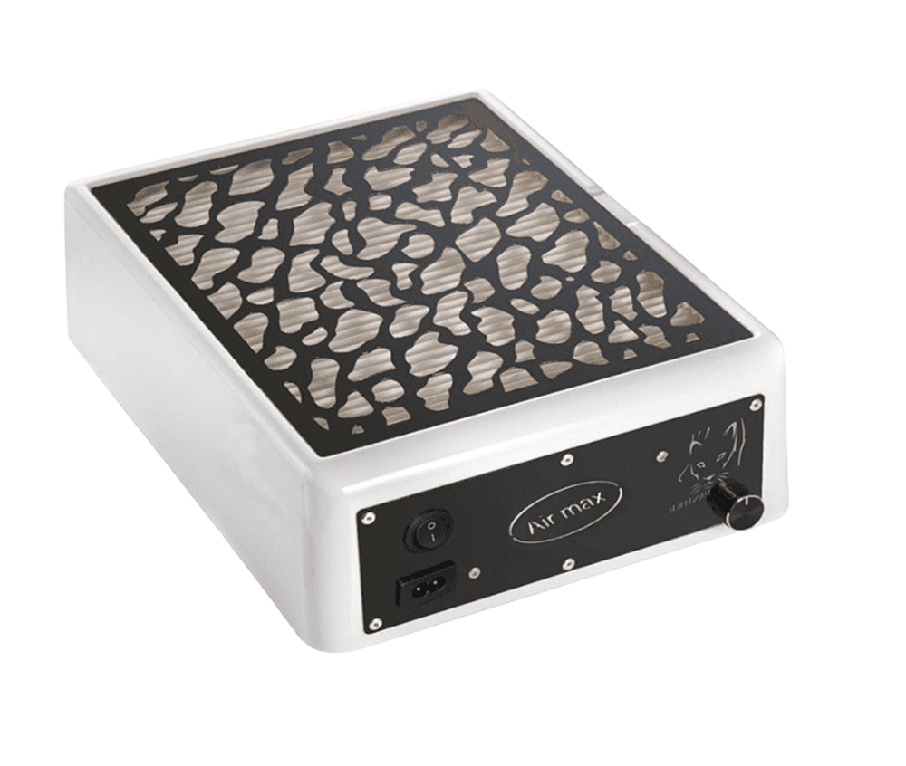 Витяжка настільна Air Max PANTHER подвійного призначення зі сталевою панеллю (чорна сталь) — фото 1