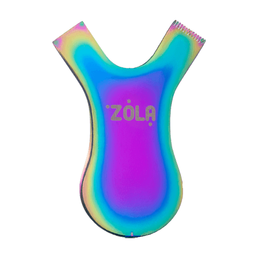 ZOLA Аплікатор-гребінець металевий - райдужний Comb Applicator