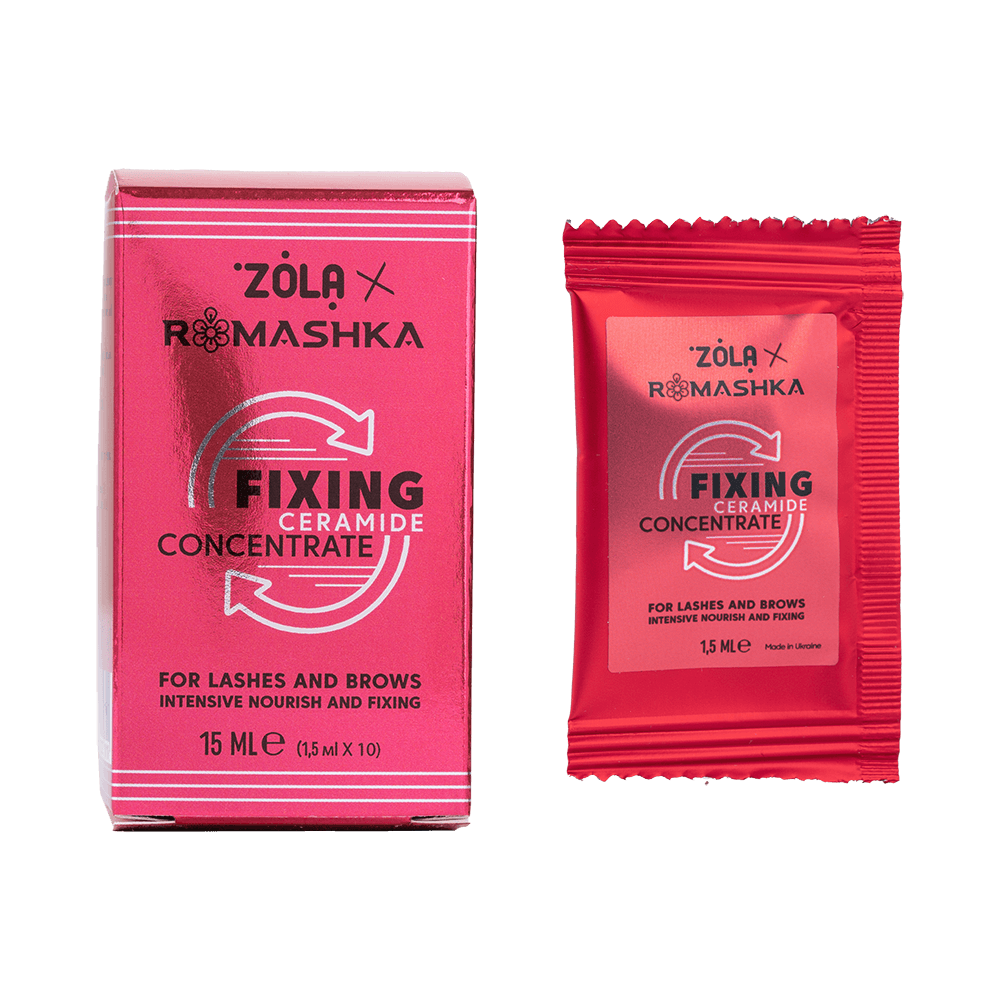 ZOLA x Romashka, Фіксуючий концентрат у саше Fixing Ceramide Concentrate, 10 шт по 1,5 мл — фото 1