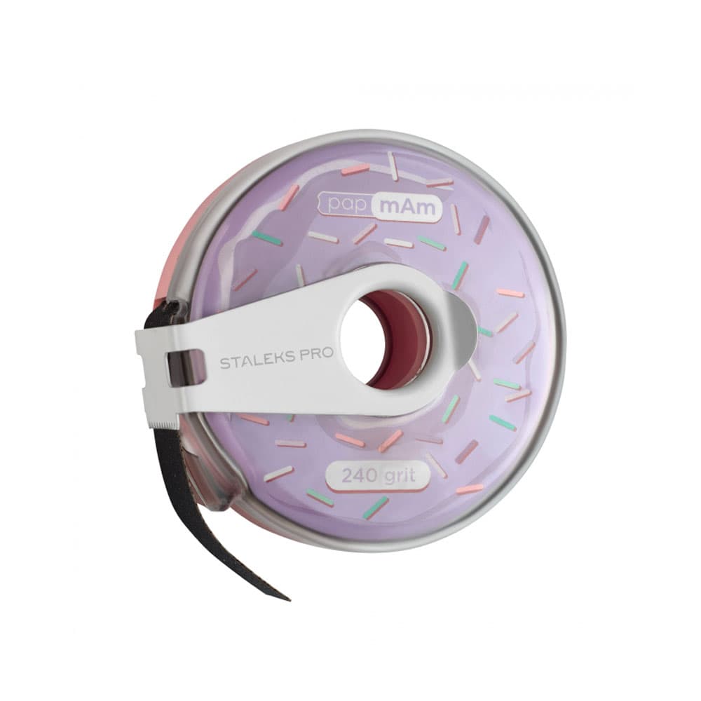Змінна файл-стрічка у пластиковій котушці Staleks Pro Expert PD Bobbinail, papmAm, 240 грит, 6 м — фото 1